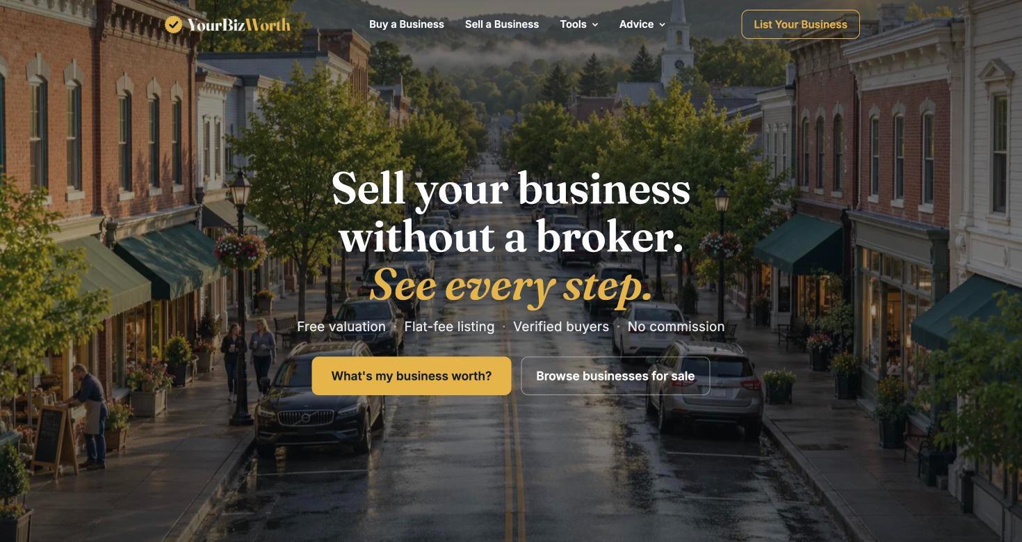YourBizWorth home page